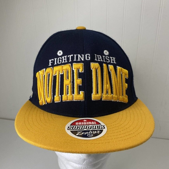 Zephyr Other - Notre Dame Zephyr The Z Hat Fighting Irish Embroidered Snapback Spelled Out